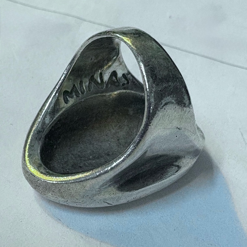 Minas Sterling Silver Monogram Ring - image 4